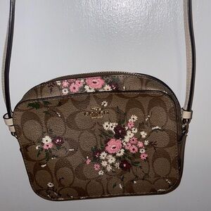 COACH Floral Brown Crossbody Bag Unused 🩷